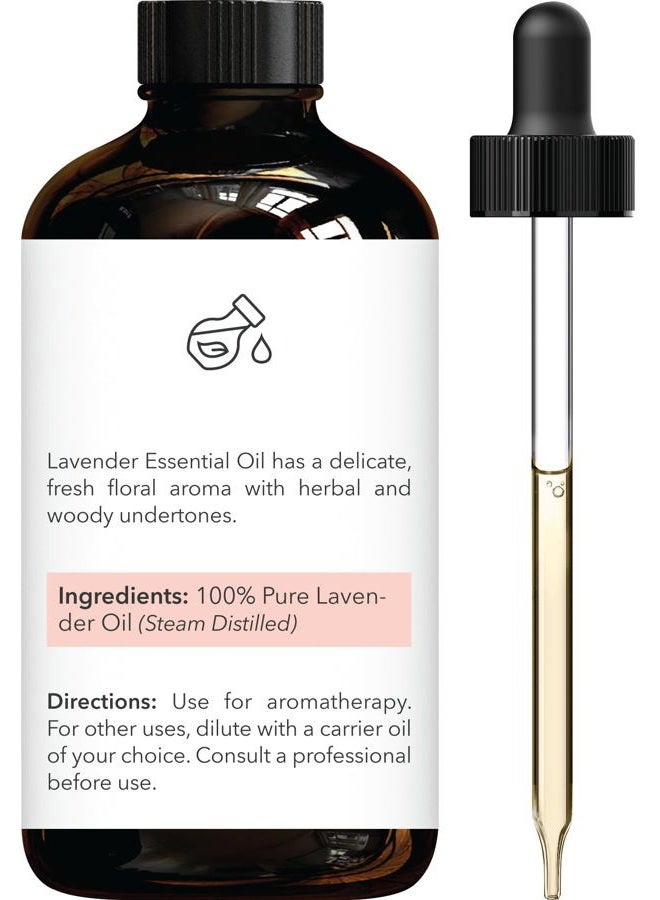 Brooklyn Botany Lavender Essential Oil - Huge 4 Fl Oz - 100% Pure and Natural - Premium Grade with Dropper - for Aromatherapy and Diffuser - Image 2